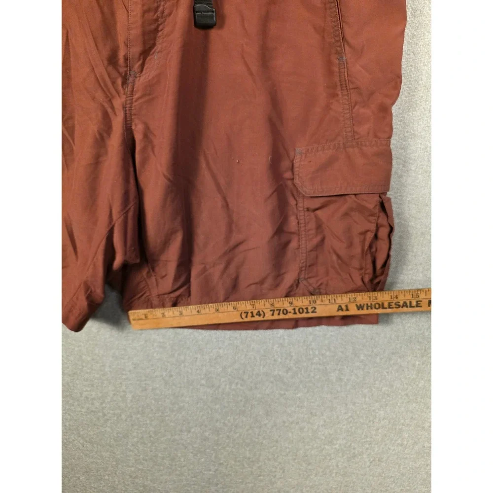 REI Sahara Cargo Shorts Mens XXL Rust Brown Nylon UPF 50+ Hiking Belted 732434